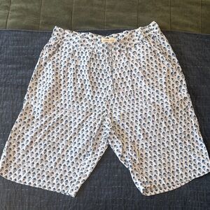 REBECCA TAYLOR Ditsy Tulip Print Bermuda Shorts